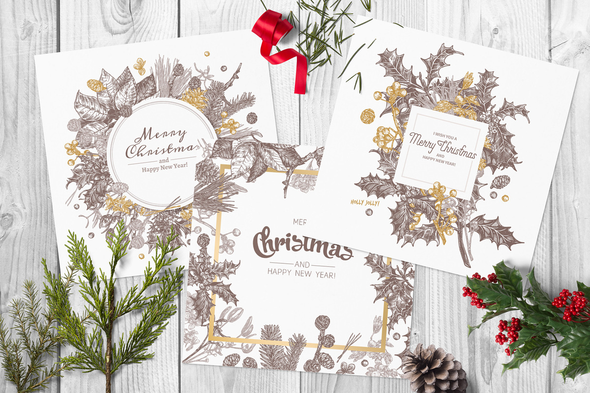 Christmas Botany, a Decorative Illustration by alexrockheart (Photo 5 of 7)