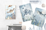 Undersea world Watercolor Part II, an Animal Illustration by Marina Ermakova (Thumbnail 7 of 13)