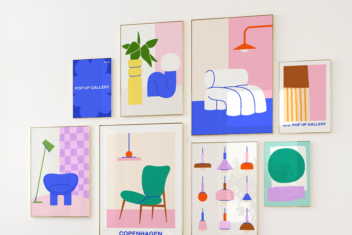 Pop Up Gallery Vector Poster Creator, an Object Graphic by ArtFM (Photo 3 of 13)
