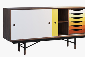 1955 Sideboard 3d Model