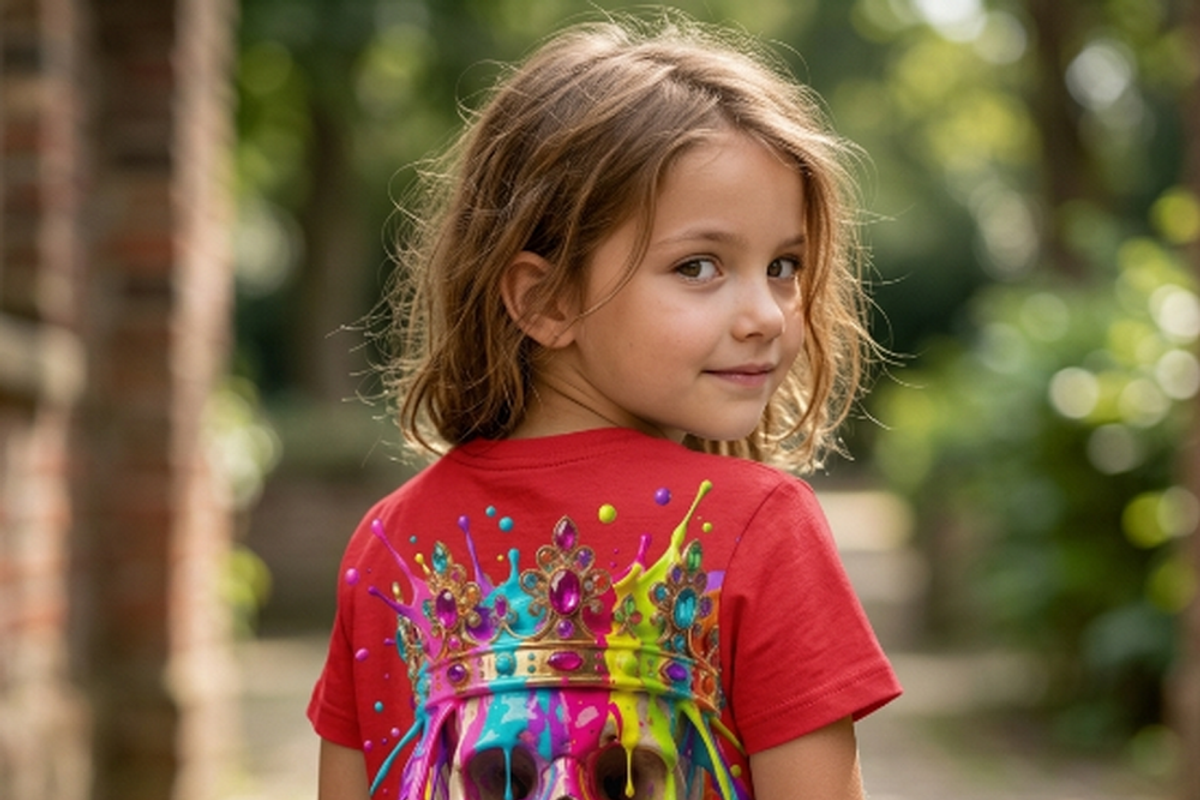 Royal Crown Skull Paint Drip, a Shirt Mockup by Vector Stall (Photo 13 of 14)