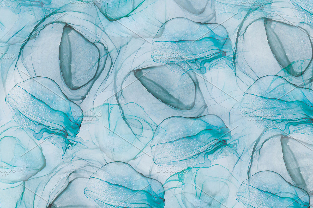 Abstract jellyfish background, a Texture Graphic by Natalia Flurno (Photo 1 of 3)