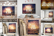 Canvas Poster Mock Up V4, a Print Template by Pixel Place (Thumbnail 4 of 6)