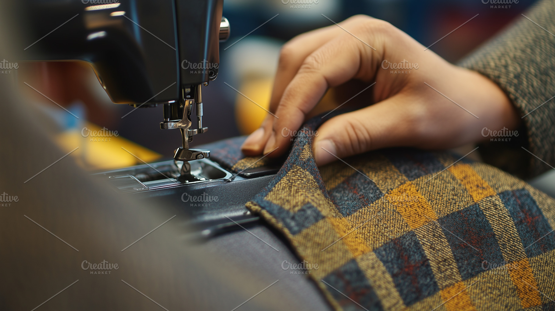 Close up of a tailor sewing, a Beauty & Fashion Photo by MistyDay