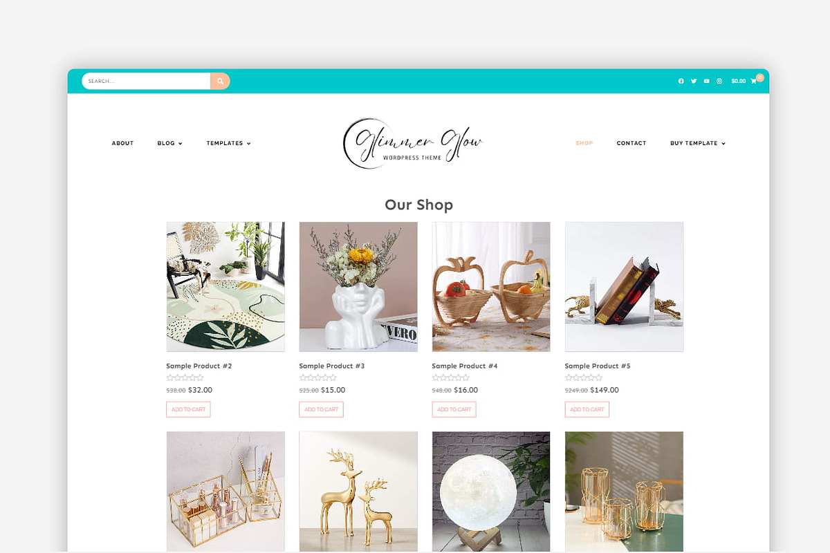 Glimmer Glow - WordPress Blog Theme preview 5