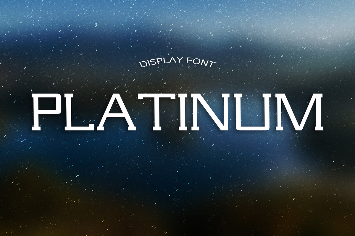 PLATINUM font