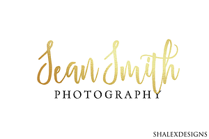 Photography Gold Logo PSD Template