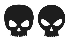 Skull Silhouette Set 1 Procreate