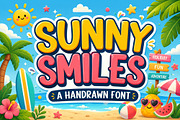 Sunny Smiles - Handwritten Fonts, a Sans Serif Font by Limited.studio (Thumbnail 1 of 7)
