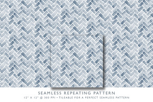 Watercolor Herringbone Pattern