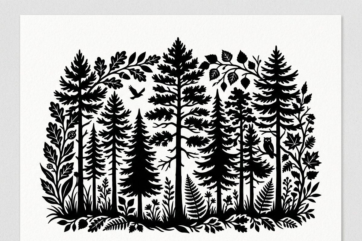 Majestic Pine Trees SVG, a Finance Illustration by Amazin_art (Photo 18 of 34)
