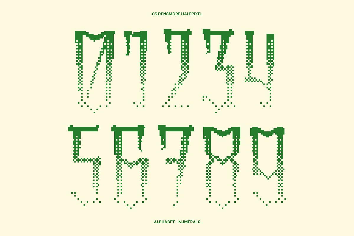 CS Densmore Halfpixel, a Sans Serif Font by Craft Supply Co. (Photo 4 of 8)