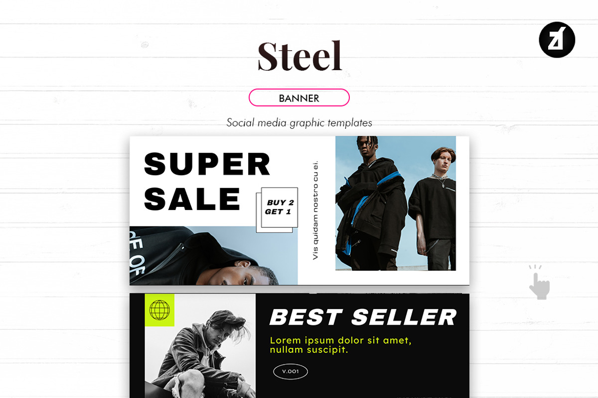 Steel Social media template, a Social Media Template by Chanut is industries (Photo 9 of 11)