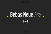 Bebas Neue Pro - Bold, a Sans Serif Font by Dharma Type (Thumbnail 1 of 13)