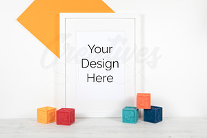 A4 Frame Mock Up - PSD/JPEG