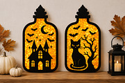 Halloween Potion Bottle Laser Cut, an Object Graphic by OK Design (Thumbnail 3 of 3)