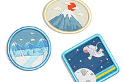 Embroidery Effect Patch Mockups Set, a Merchandise Mockup by rebrandy (Thumbnail 4 of 13)