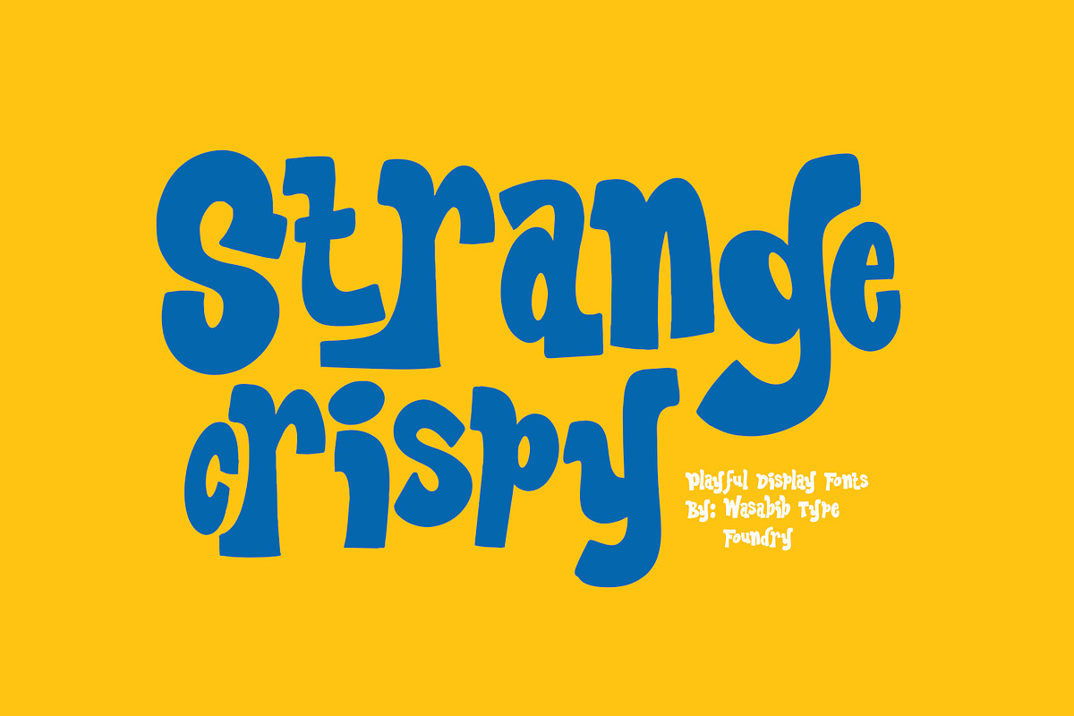 Strange Crispy, a Symbol Font by Wasabib Studio (Photo 1 of 8)