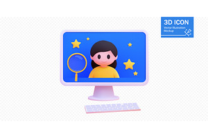 A 3D vector illustration of a, a Technology Illustration by ZinetroN