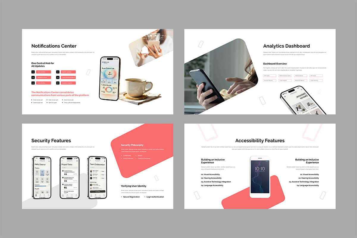 App Showcase Presentation Template, a Presentation Template by White Graphic (Photo 6 of 11)