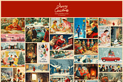 Retro Christmas illustrations, a Seasonal Illustration by Pundateam (Thumbnail 6 of 7)