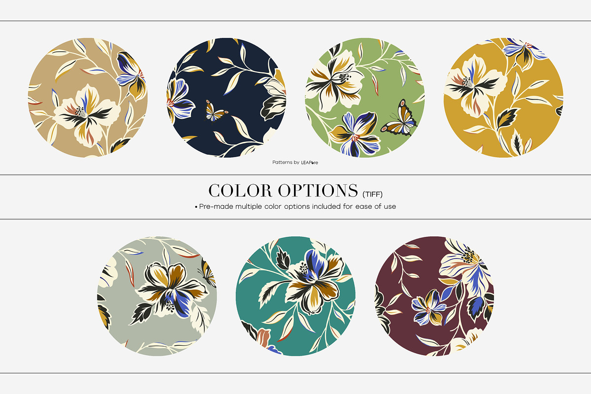 Florvé Expressive Floral Patterns, a Pattern Graphic by LEAFure (Photo 2 of 10)