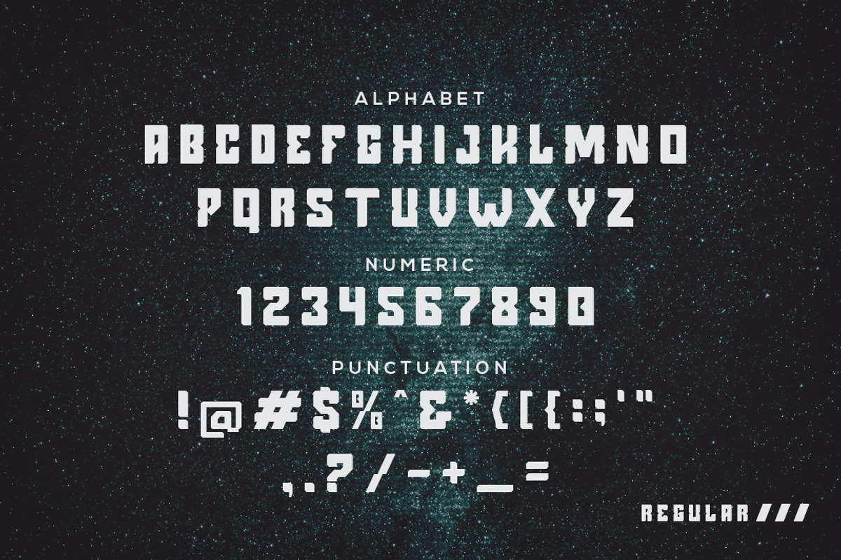 Argenos - Futuristic Font preview 2