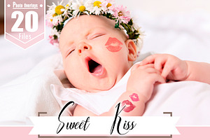 20 Kisses kiss lips photo overlays