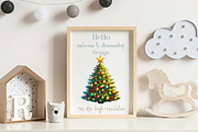 Watercolor Christmas Tree Clipart Bu, an Illustration by CreationArt (Thumbnail 4 of 6)