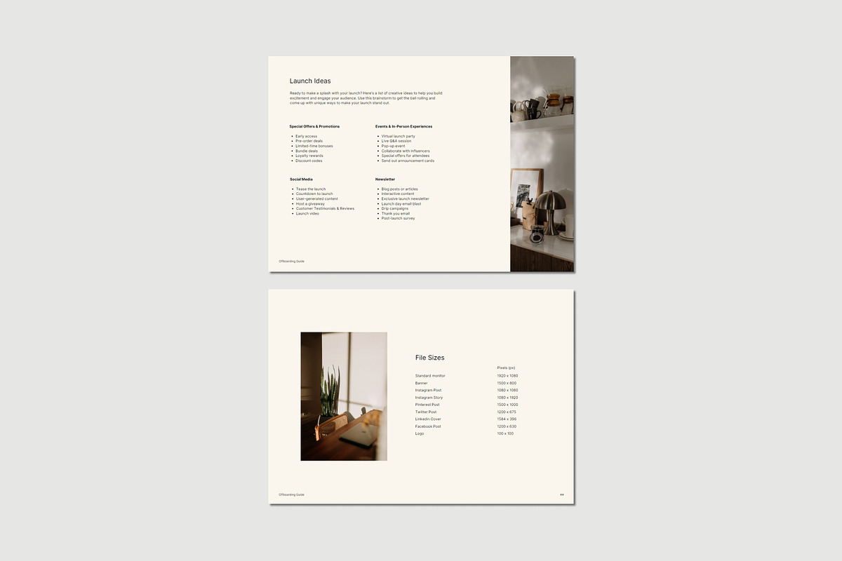Minimalist Offboarding Guide, a Brochure Template by Gem Media (Photo 5 of 8)