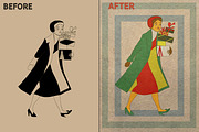 Retro Christmas EFFECTS & BRUSHES PS, a Layer Style Add-On by Alexiva (Thumbnail 8 of 14)