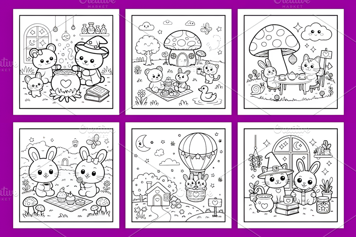 Magic Whimsy Bold Magical Coloring, a Decorative Illustration by Coco Bloom (Photo 3 of 4)