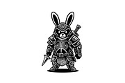 Warrior Bunny Knight Silhouette, an Illustration by jahid234 (Thumbnail 28 of 49)