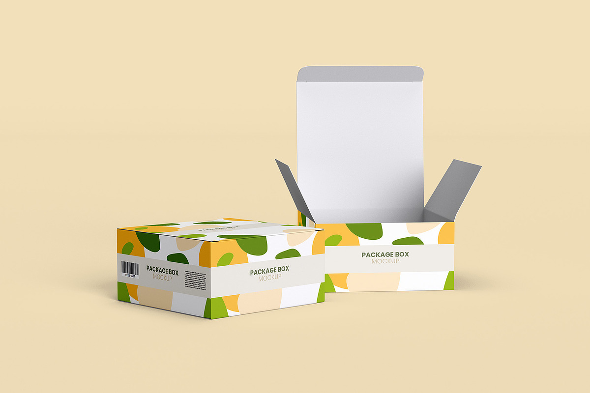 Package Box Mockup - 7 views, a Packaging Mockup by Illusiongraphic (Photo 3 of 19)
