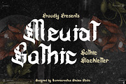 Meviat Gothic - Gothic Blackletter, a Blackletter Font by Dhabee (Thumbnail 1 of 16)