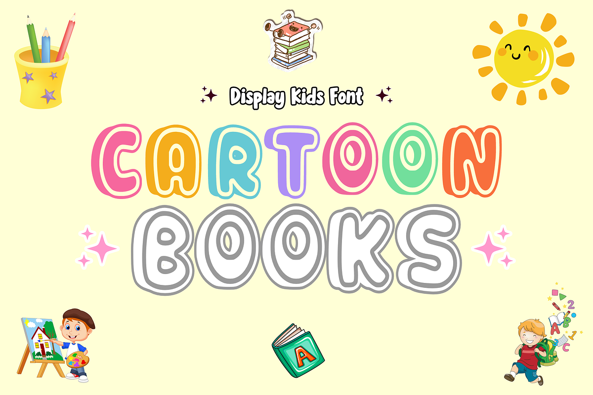 Fantasy School - Display Font, a Font by KiddoGlyphs Studio (Photo 3 of 5)