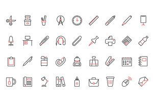 School icons, an Education Illustration by Lemberg Vector