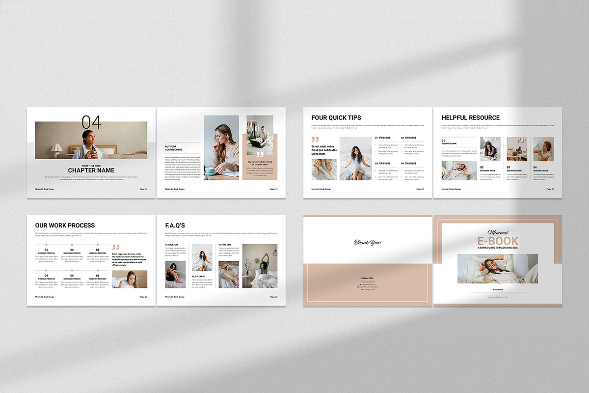Minimal E-Book Template Landscape, a Brochure Template by Spark_Creative (Photo 6 of 6)