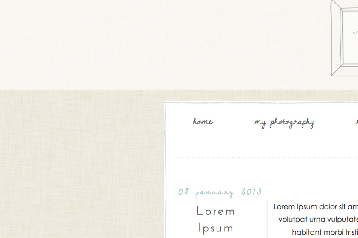 Linen PSD web tile & high res paper preview 3