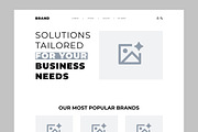 Website Landing Page Design, a Landing Page Template by CreativeShaper (Thumbnail 2 of 6)