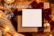 Christmas Stationery Mockup Bundle, an Advertising Mockup by Serenefeeling (Thumbnail 1 of 14)