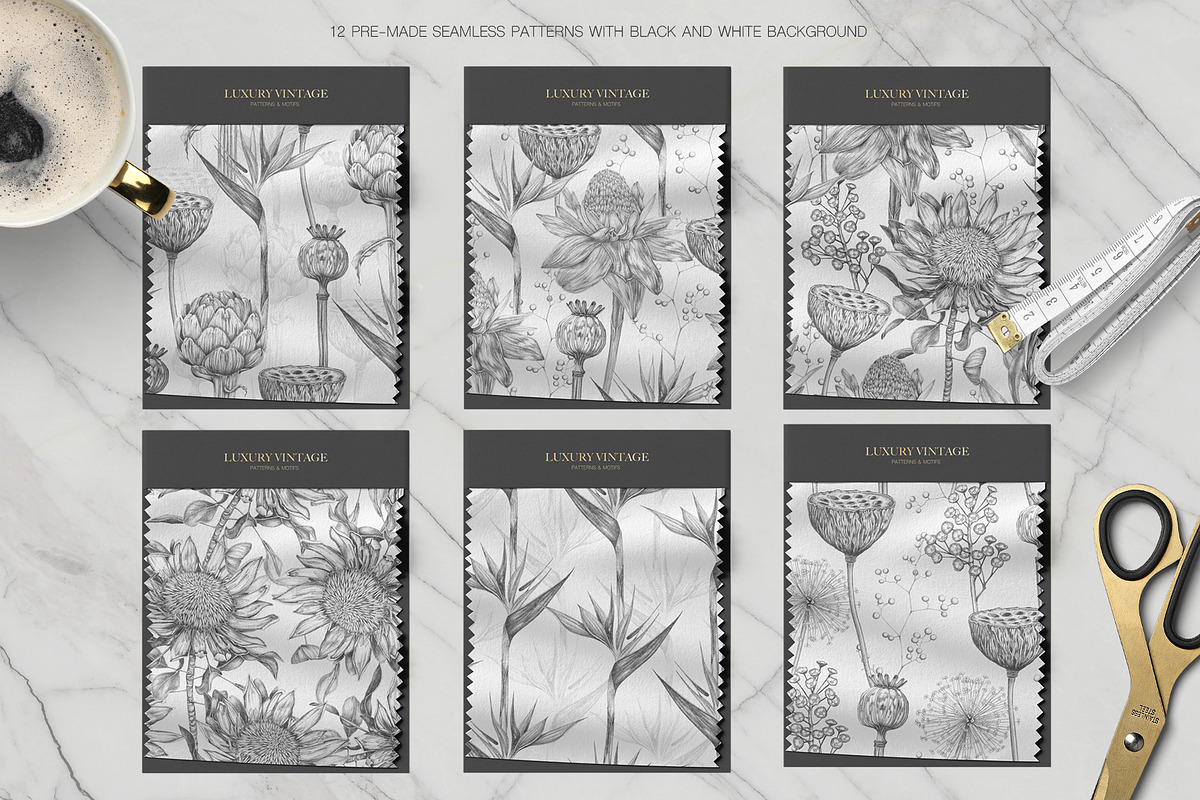 Luxury Vintage Exotic Collection, a Pattern Graphic by Alisa Fimen Design (Photo 2 of 12)