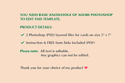 Christmas Card Photo Template PSD, a Card Template by PSD templates and Photos (Thumbnail 4 of 4)