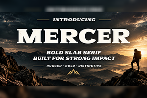 Mercer Rugged Bold Slab Serif