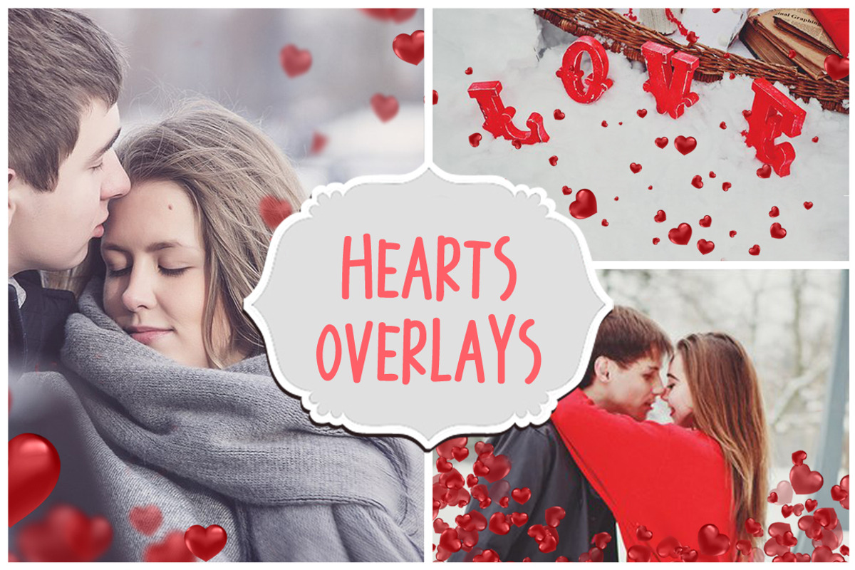 Heart Valentine's Photoshop Overlays, a Layer Style Add-On by Creative Shop (Photo 1 of 4)