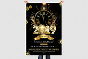 2019 New Year - PSD Flyer Template, a Flyer Template by Naim Selmani (Thumbnail 2 of 2)