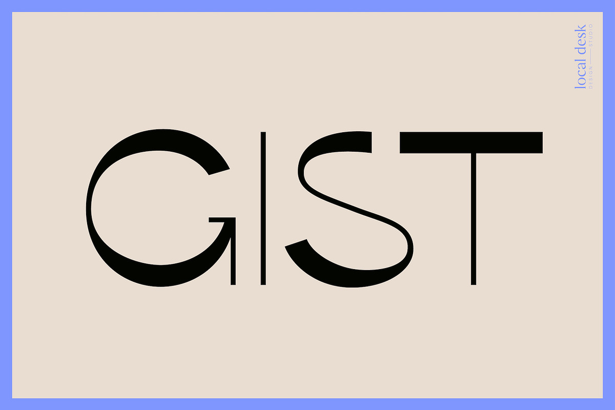 Guscoy – Stylish, High Contrast Sans, a Sans Serif Font by Local Desk Designstudio (Photo 8 of 16)