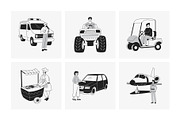 Animated Vehicle Illustration, a Transportation Illustration by Vectors Market (Thumbnail 4 of 5)
