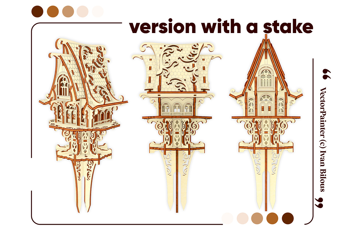 Garden Elf House - Laser Cut Design, an Object Graphic by VectorPainter (Photo 13 of 16)