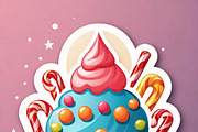 “Candy & New Year Celebration”bundle, an Illustration by ETARA by Mea Hau (Thumbnail 5 of 6)